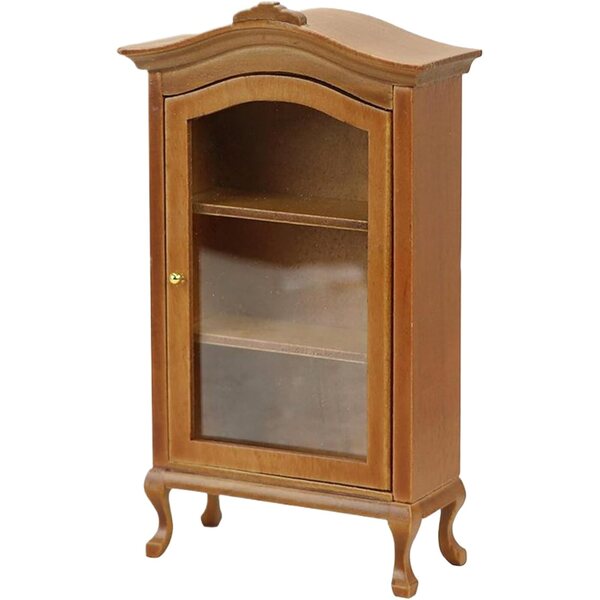 Bücherregal aus Holz für Puppenhaus 1:12 mit 3 Regalen – Farbe Braun