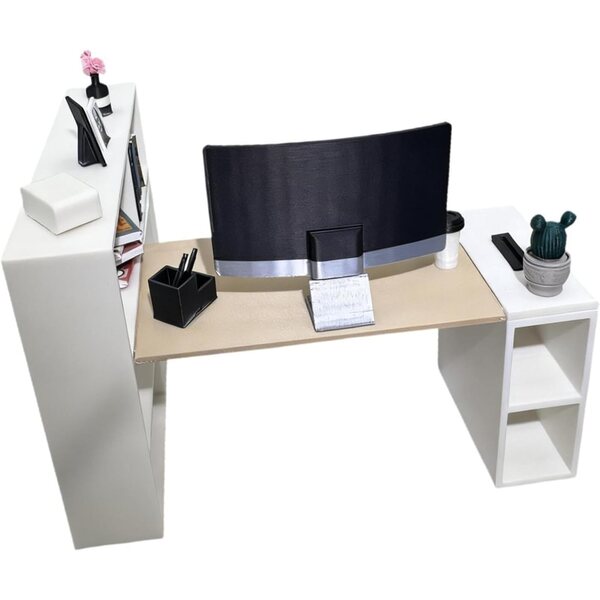 1:12 Miniatur-Büromöbel-Set für Puppenhäuser, langlebiges und dekoratives Zubehör