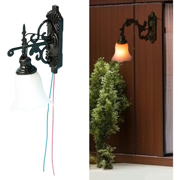 HO 1:87 LED-Wandleuchte für Puppenhäuser und Miniaturmodellbau