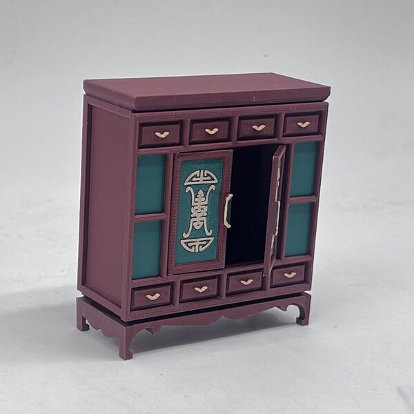 1:12 Miniaturschrank mit zu öffnenden Türen für TTETTZ Puppenhaus