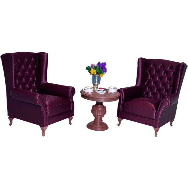American Sofa Set Miniatur 1:12 Puppenhausmöbel Rot Sharplace
