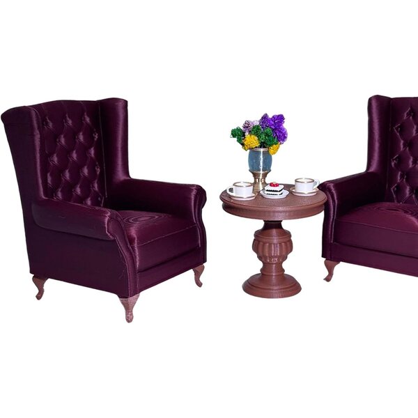 American Sofa Set Miniatur 1:12 Puppenhausmöbel Rot Sharplace
