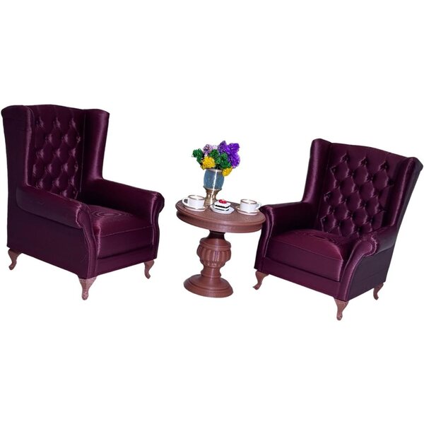 American Sofa Set Miniatur 1:12 Puppenhausmöbel Rot Sharplace