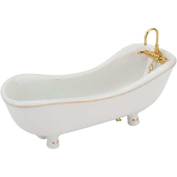 Set Bagno Miniatura Casa delle Bambole 12 Pezzi in Porcellana Dettagliata