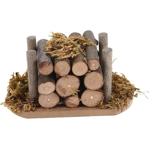 1:12 Miniatur-Brennholz für Puppenhaus, realistische und rustikale Details