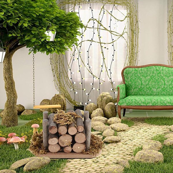 1:12 Miniatur-Brennholz für Puppenhaus, realistische und rustikale Details