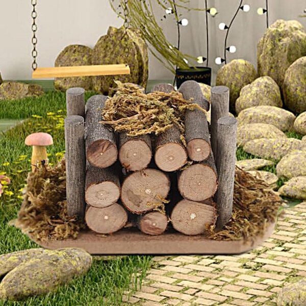 1:12 Miniatur-Brennholz für Puppenhaus, realistische und rustikale Details