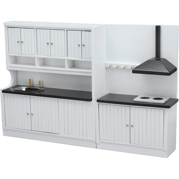 Cucina in Miniatura in Legno 1:12 per Casa delle Bambole, Design Squisito e Sicuro