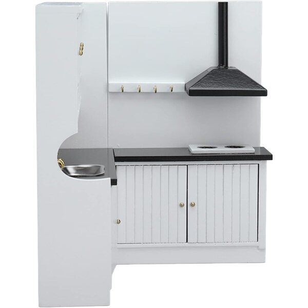 Cucina in Miniatura in Legno 1:12 per Casa delle Bambole, Design Squisito e Sicuro