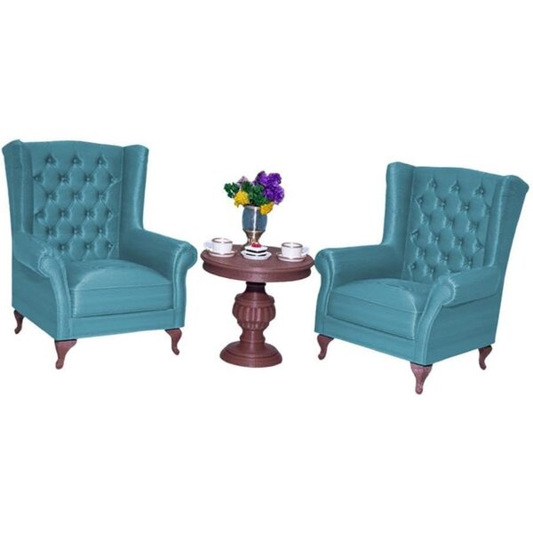 Set Micro Divani Americani per Casa delle Bambole 1:12 Colcolo Blu Resistente