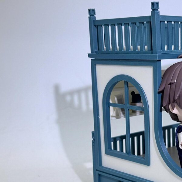 Sharplace Miniatur-Etagenbett 1:12 für Puppenhäuser und Sammlungen