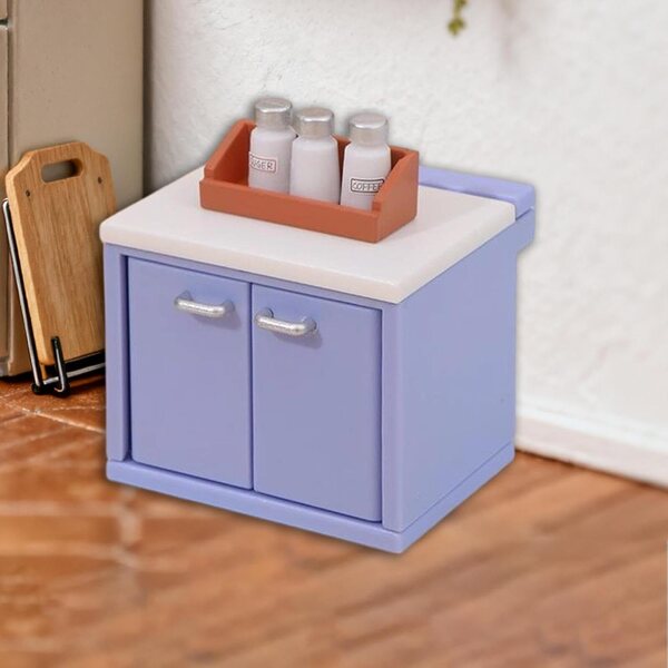 Mini Modello Bancone Cucina 1:12 Realistico per Casa delle Bambole e Diorami
