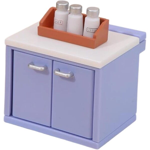 Mini Modello Bancone Cucina 1:12 Realistico per Casa delle Bambole e Diorami