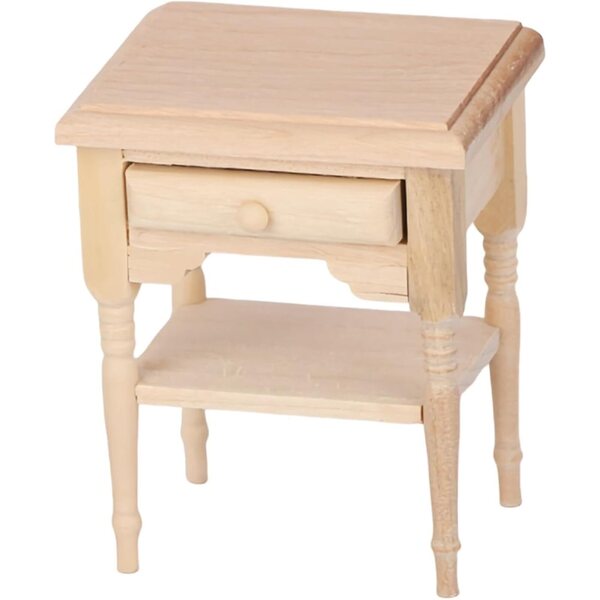 Comodino in Legno Miniatura 1:12 per Casa delle Bambole, Tavolino Realistico TAIZhiChen