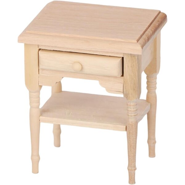 Comodino in Legno Miniatura 1:12 per Casa delle Bambole, Tavolino Realistico TAIZhiChen
