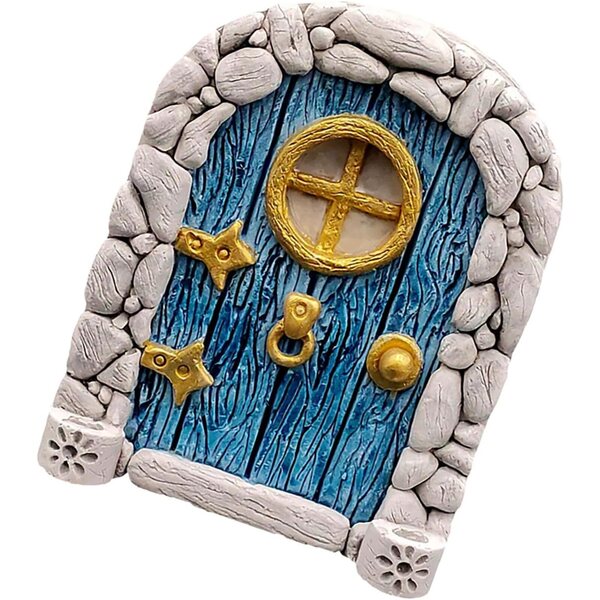 Feentür aus Holz für den Außenbereich 10 x 8 cm – Zauberhafte Dekoration für Garten und Minibäume