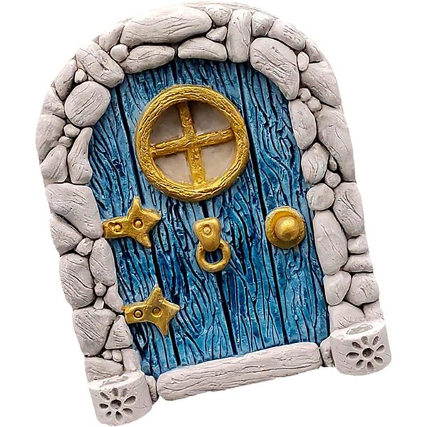 Feentür aus Holz für den Außenbereich 10 x 8 cm – Zauberhafte Dekoration für Garten und Minibäume