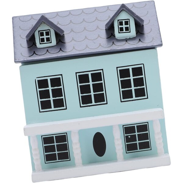 Casa delle Bambole in Miniatura in Legno di Betulla Srliya - 6x5,5x7,3 cm