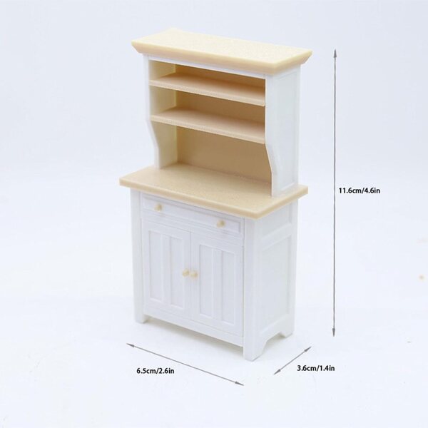 Mobile Multiuso in Miniatura 1:12 per Casa delle Bambole - Libreria e Contenitore