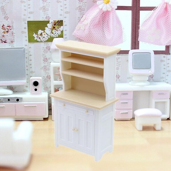 Mobile Multiuso in Miniatura 1:12 per Casa delle Bambole - Libreria e Contenitore