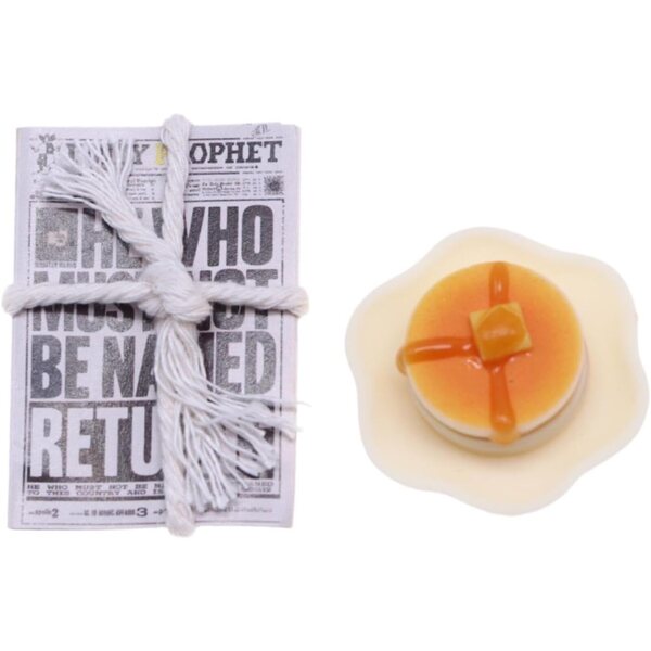 Harilla Miniatura 1:12 Giornale e Dessert Realistici per Casa delle Bambole