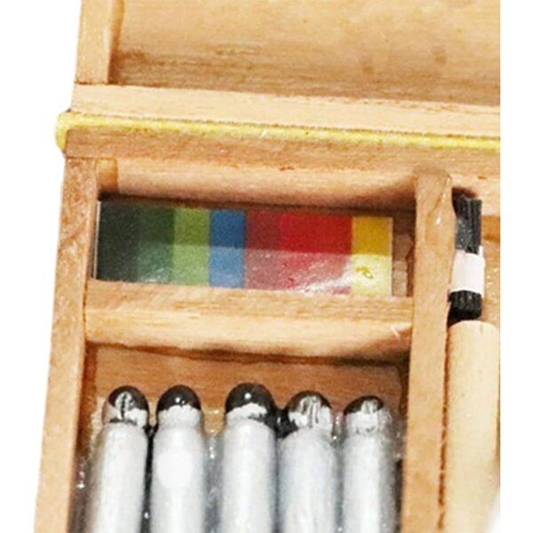 Sharplace Mini-Farbkasten 1:12 für Puppenhaus – dekoratives Accessoire aus Holz
