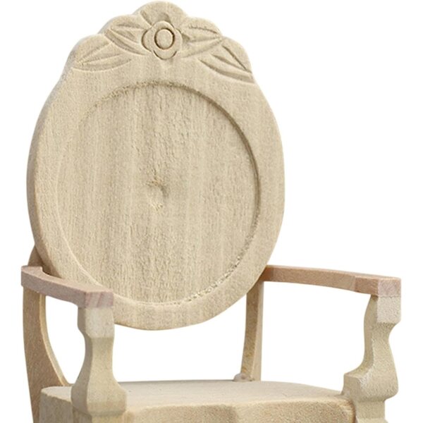 Sharplace Holzsessel Miniatur 1:12 für Puppenhäuser und Dekorationen