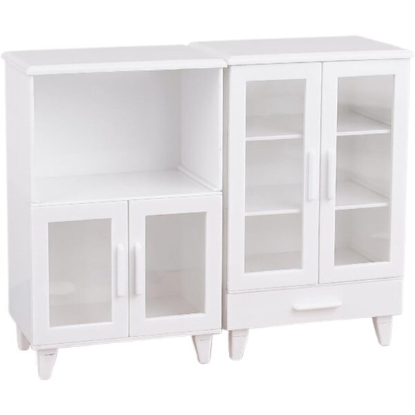 Armadi Miniatura 1:12 per Case delle Bambole - 2 Librerie Portaoggetti in PP