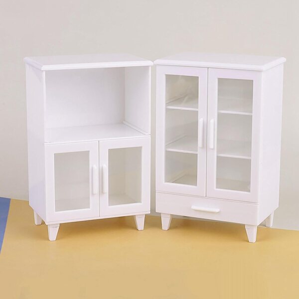 Armadi Miniatura 1:12 per Case delle Bambole - 2 Librerie Portaoggetti in PP