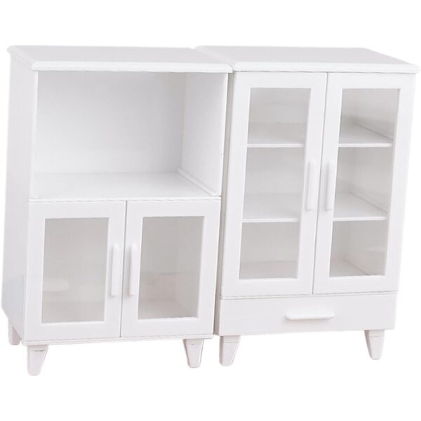 Armadi Miniatura 1:12 per Case delle Bambole - 2 Librerie Portaoggetti in PP
