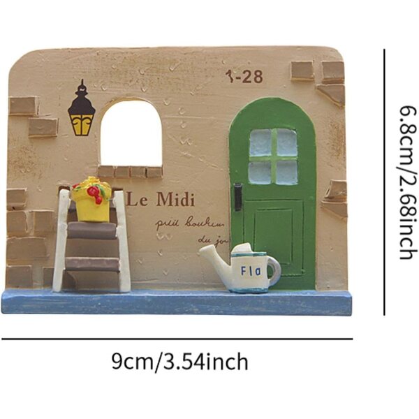 Sharplace Miniatur-Skulptur, Treppenhaus, aus Kunstharz für Tische und Dekorationen – DIY-Set