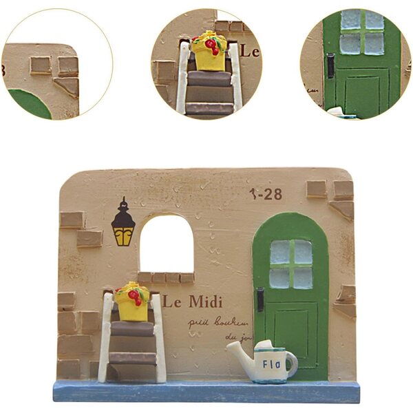 Sharplace Miniatur-Skulptur, Treppenhaus, aus Kunstharz für Tische und Dekorationen – DIY-Set