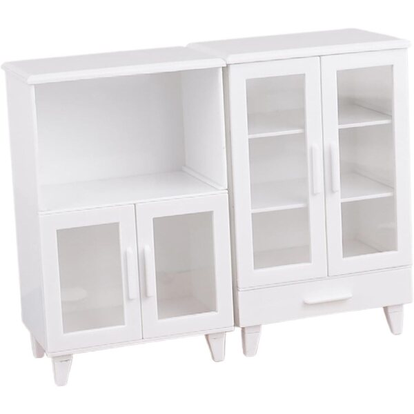 Sharplace Miniaturstall 1:12, weißer Schrank für Puppenhäuser