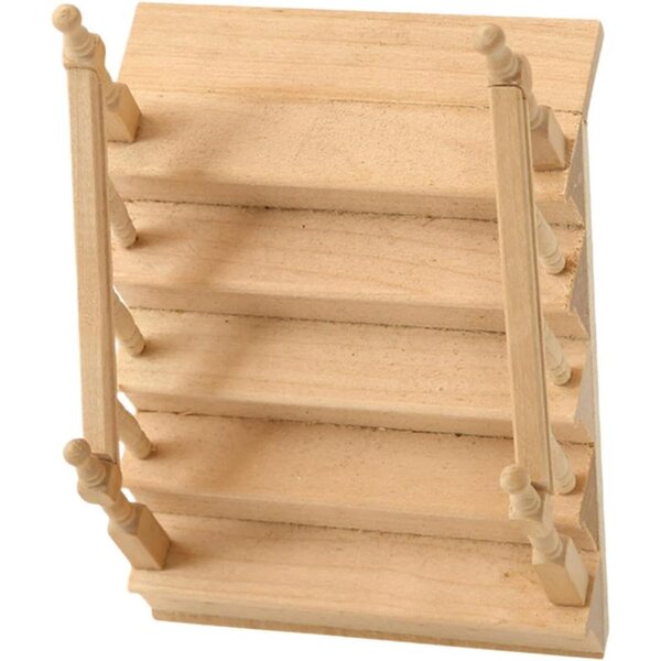 Holzleitermodell für Puppenhäuser, DIY-Lernspielzeug 10,5 x 8 cm