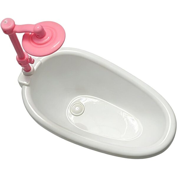 Sharplace Mini-Badewanne für Puppenhaus aus Polypropylen, Retro-Design