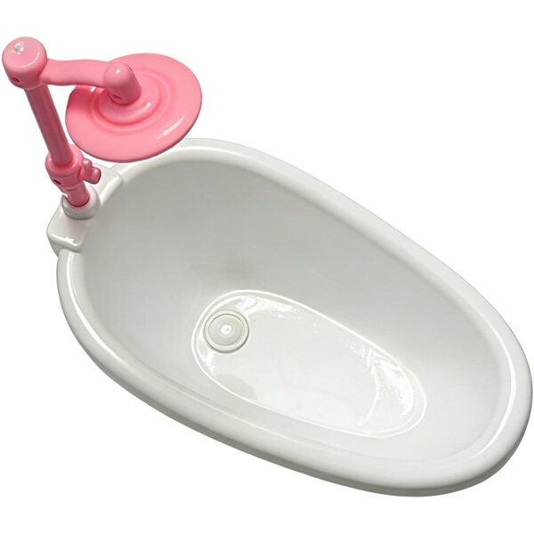Sharplace Mini-Badewanne für Puppenhaus aus Polypropylen, Retro-Design