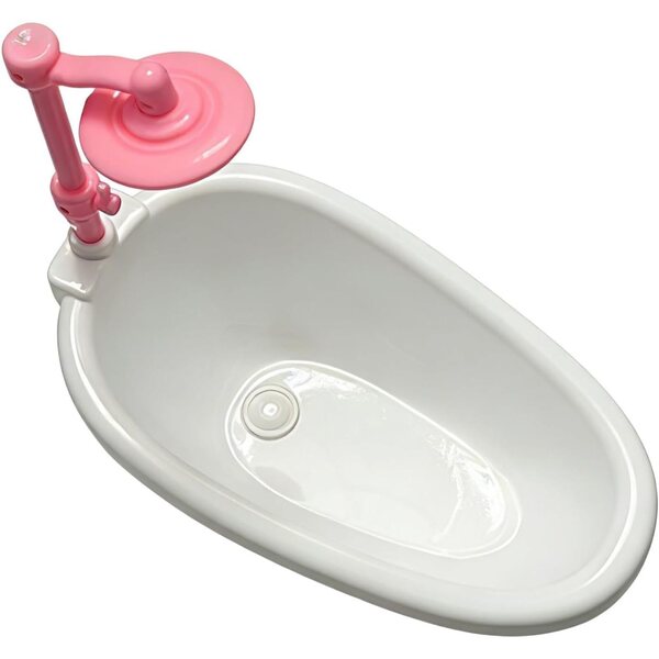 Sharplace Mini-Badewanne für Puppenhaus aus Polypropylen, Retro-Design