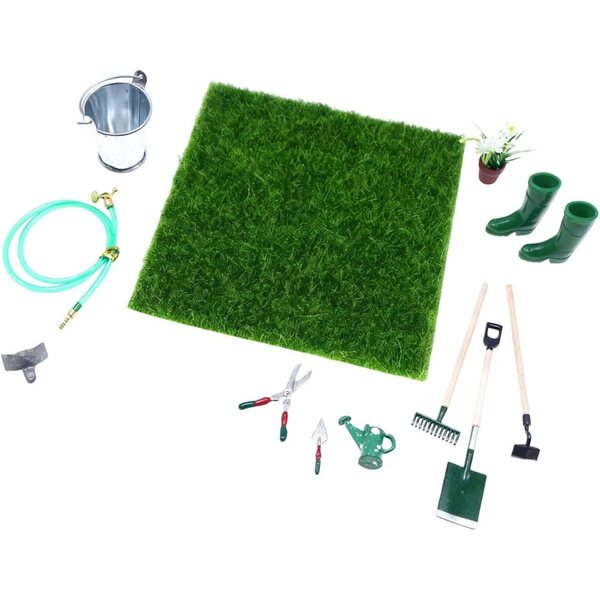 Sharplace Mini-Miniatur-Gartengeräte für Puppenhäuser und Feengärten