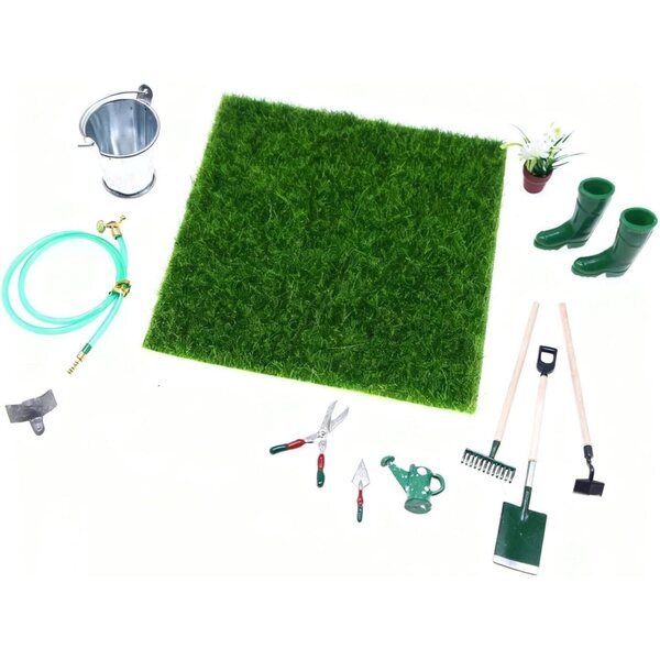 Sharplace Mini-Miniatur-Gartengeräte für Puppenhäuser und Feengärten
