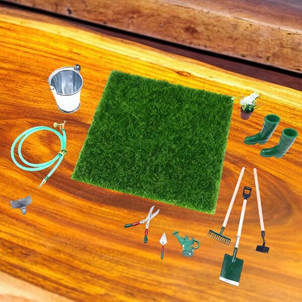 Sharplace Mini-Miniatur-Gartengeräte für Puppenhäuser und Feengärten