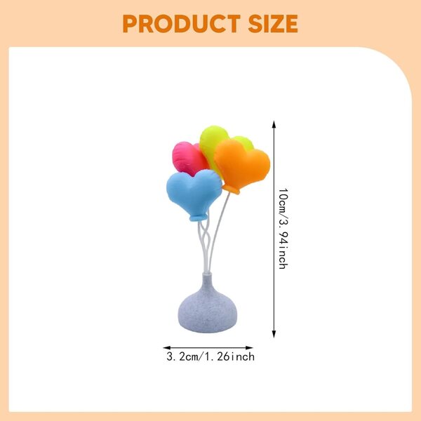 Colcolo Mini Decorazioni Palloncini a Forma di Cuore Colorati per Micro Paesaggi