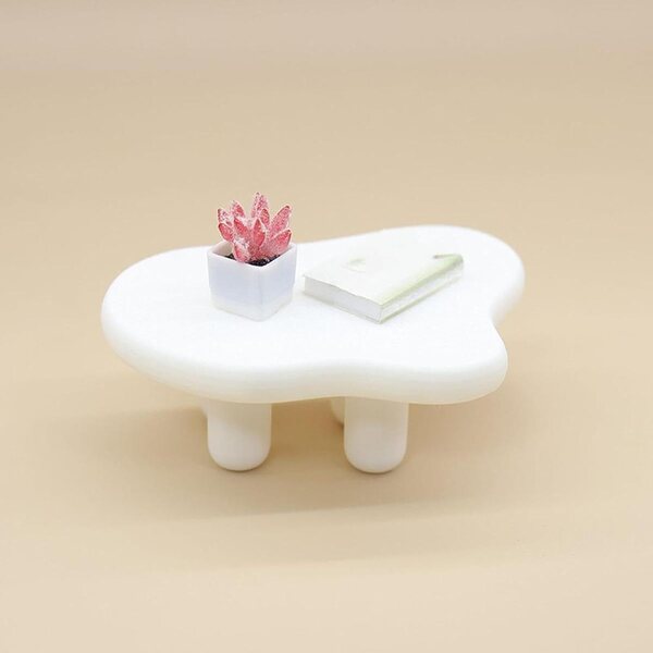 Sharplace Miniatur-Couchtisch für Puppenhäuser, Maßstab 1:20, realistisch und kreativ