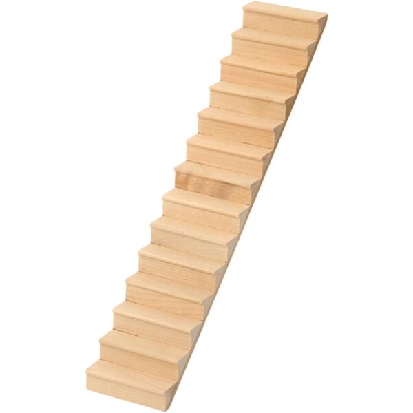 Holztreppe Miniatur für Puppenhaus 1/12 – realistisches DIY-Modell