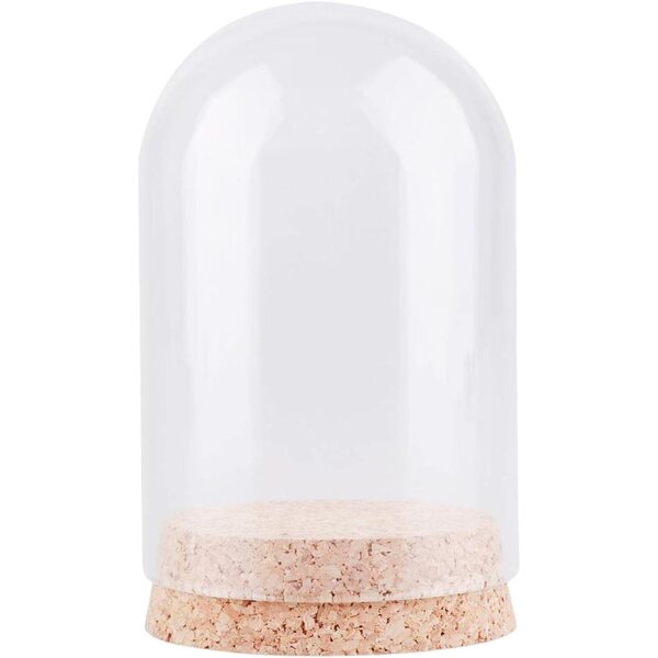 Baoblaze 10 Cupole Trasparenti in Vetro con Base per Display e Decorazione Tavolo