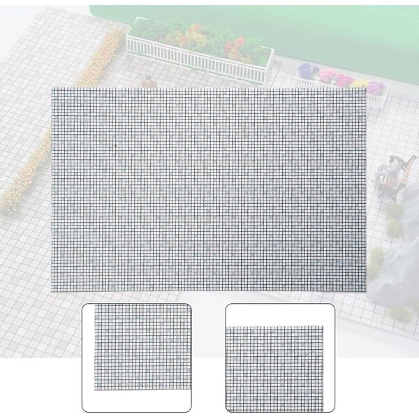 Mini-PVC-Bodenbelag für Puppenhäuser mit realistischen Fliesen 30 x 9,5 cm