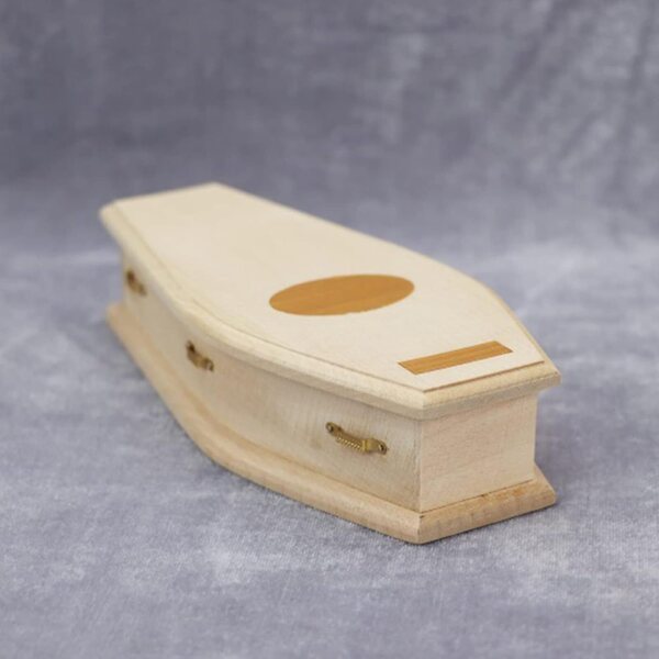 DIY Mini-Sarg für Puppenhaus, dekorative Box und kreatives Accessoire