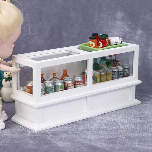 Jorzer Bäckerei-Vitrine aus Holz im Maßstab 1:12 für Puppenhäuser – realistisches Zubehör