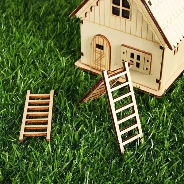 Miniatur-Holzleiter 40-teilig für Terrarien, Puppenhäuser und kreative Dekorationen