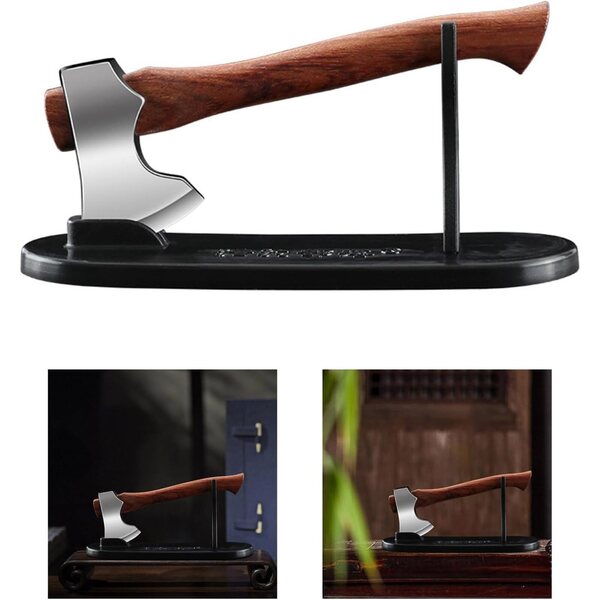 Langlebiges und rostfreies Miniatur-Axt-Ornament aus Edelstahl für die Tischdekoration