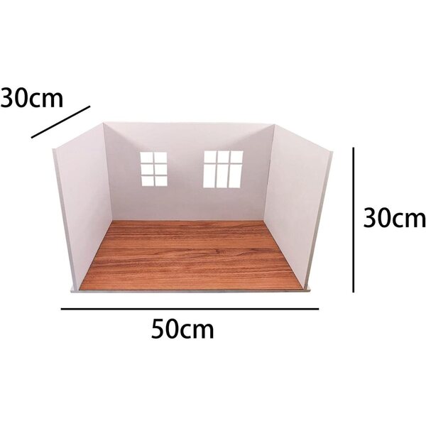 Mini-PVC-Küche für Puppenhaus, realistisches Zubehör zum DIY-Spielen